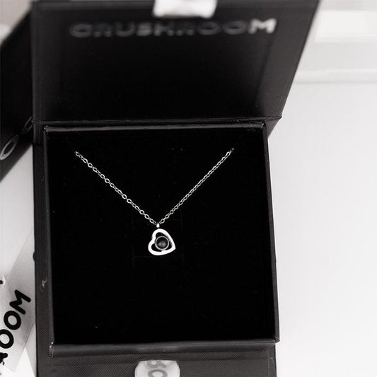 Dây chuyền chiếu ảnh trái tim thép không gỉ - CP09