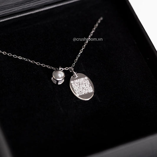 Dây Chuyền Chiếu Ảnh & Khắc Mã QR Âm Thanh Bạc S925 - Sound Pix